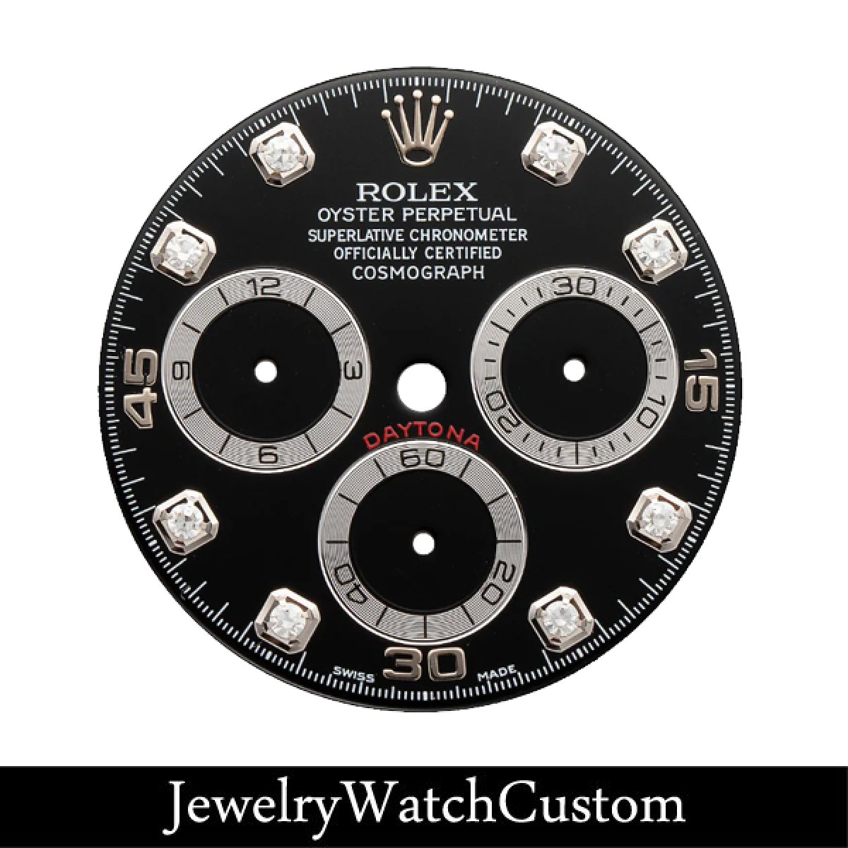 画像1: ROLEX DAYTONA 1165〜（キャリバー4130）用 ブラック ダイヤモンド アワーマーカー