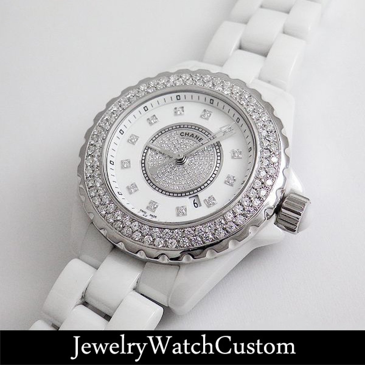 CHANEL J12 33mm H2123 シャネルアフターダイヤベゼル - Jewelry Watch