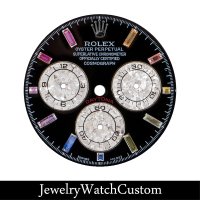 ROLEX DAYTONA 1165〜（キャリバー4130）用 カスタムブラック レインボー アワーマーカー