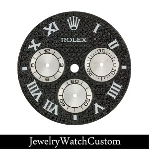 ROLEX DAYTONA 1165〜（キャリバー4130）用 パヴェ ブラックダイヤモンド ホワイト サブダイヤル