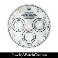 ROLEX DAYTONA 1165〜（キャリバー4130）用 カスタムホワイト マザーオブパール ダイヤモンド