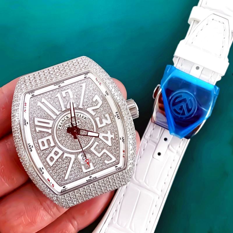 フランクミュラー ヴァンガード アフターダイヤ完成!! - Jewelry Watch Custom'